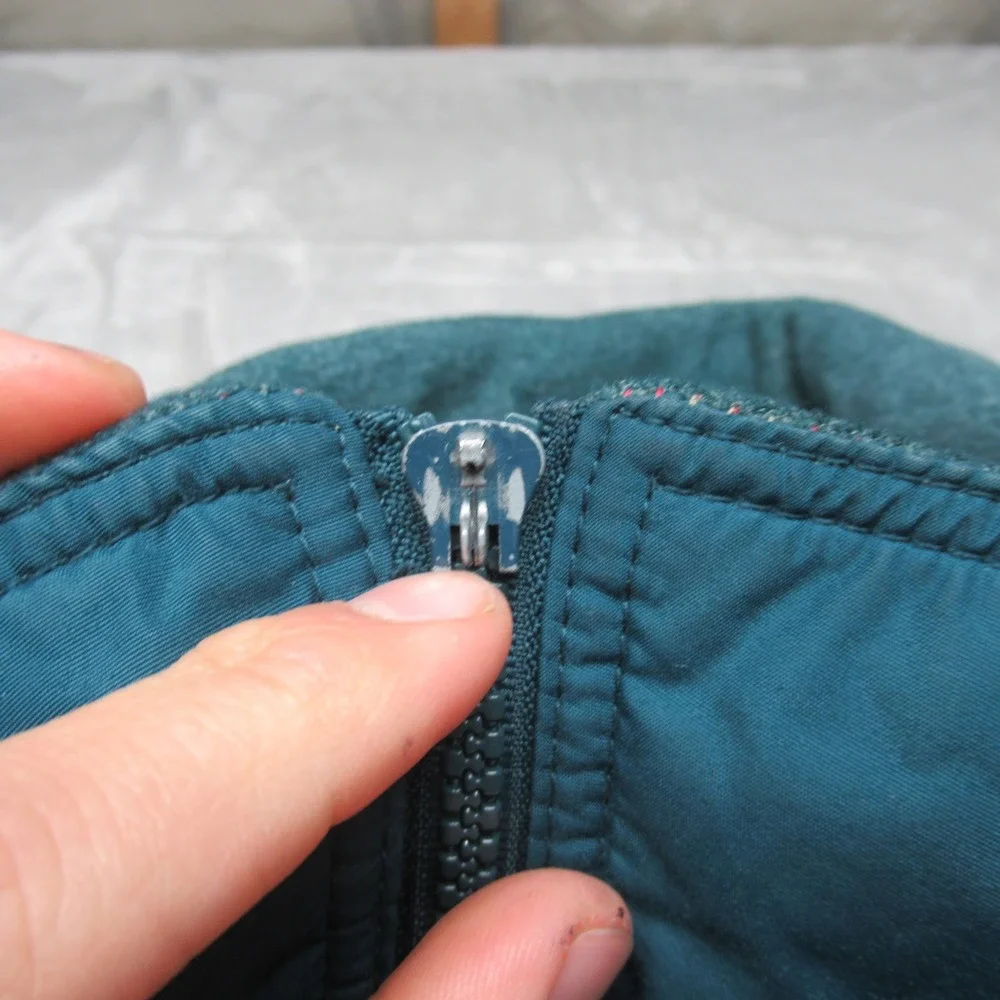 Columbia Jacket Mens Large Sea Blue‎ Fleece Lined Insulated Bomber Winter VTG